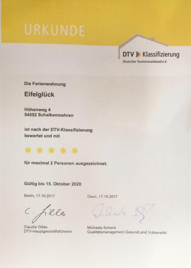 Eifelglueck Appartement Schalkenmehren Buitenkant foto